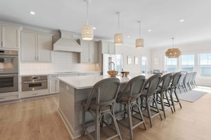 Fridge, microwave, oven, stovetop - Amazing Home!!-Oceanfront-Incredible Views-Heated Pool (Carolina Beach)