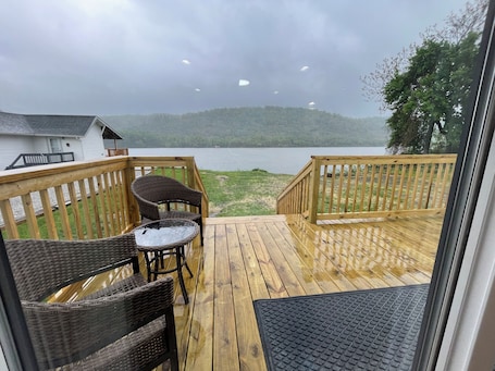 Terrace/patio. Charming 2-bedroom Riverfront Retreat backs up to the Ohio River-Tiltonsville OH