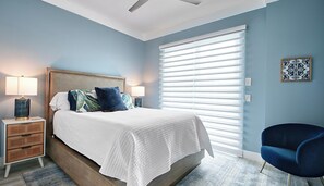 4 bedrooms, iron/ironing board, WiFi, bed sheets