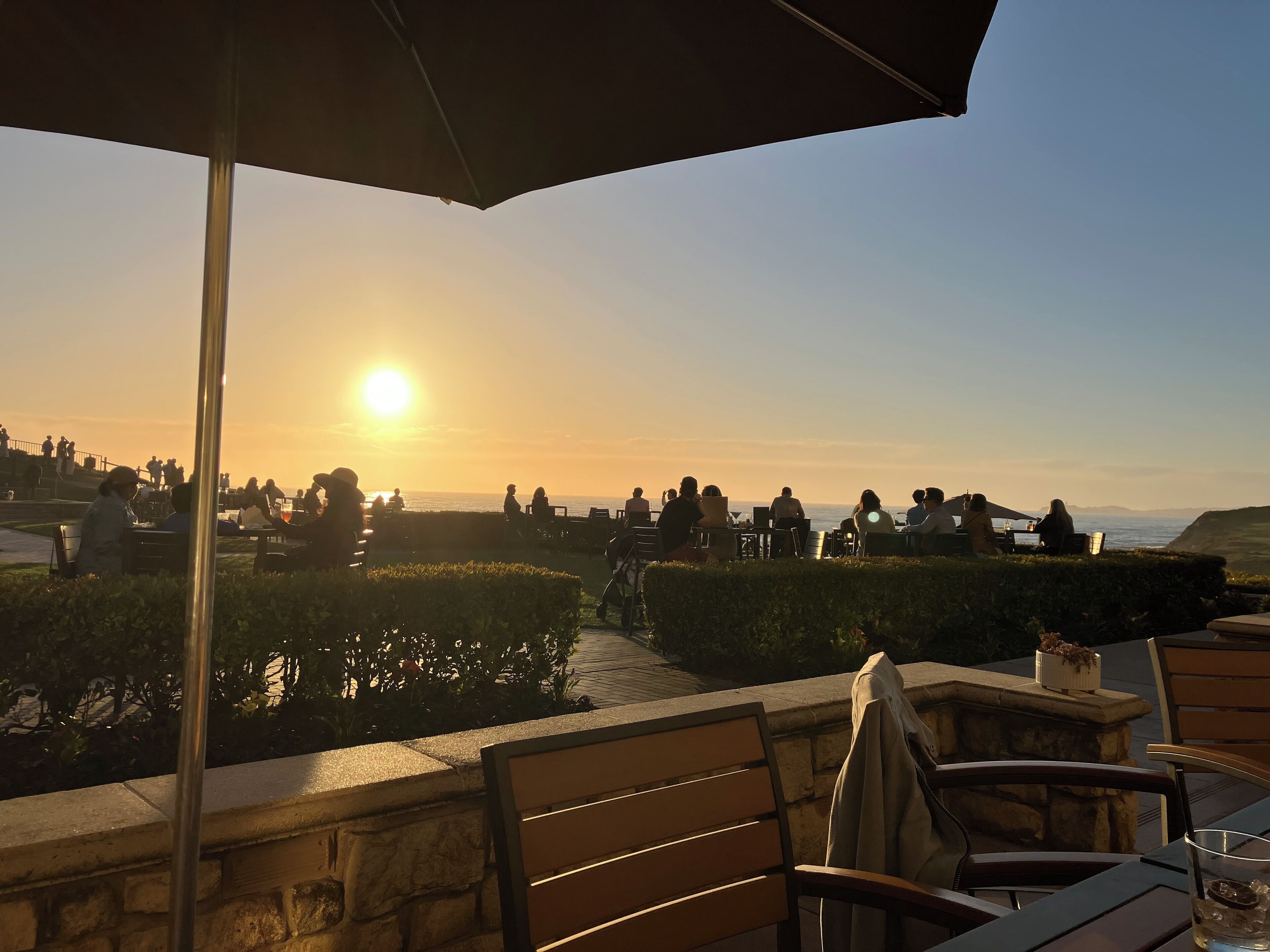 view from the deck at Ritz Carlton Half Moon Bay-10 minute drive from the house