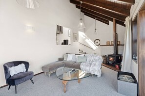 TV, caminetto, impianto stereo