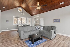 TV, fireplace - 4-Unit Mountain Retreat | 8BR, Views, Near Smokies (Sylva)