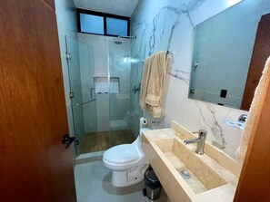 Towels, soap, toilet paper