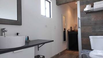 Towels, soap, toilet paper