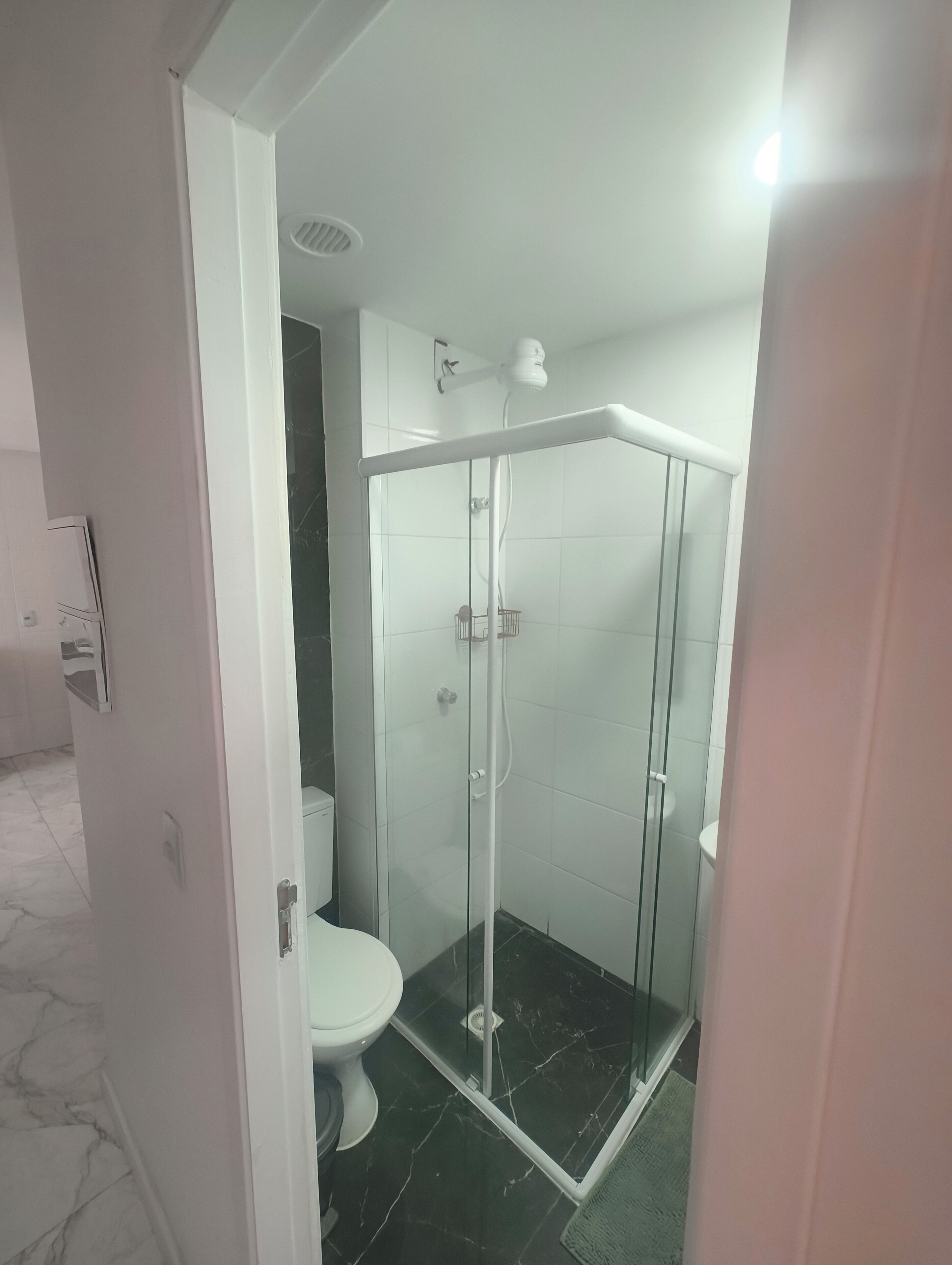 Toalhas de banho, sabonete, papel higiênico 