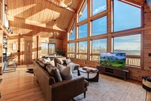 TV, fireplace, video games