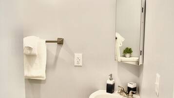 Towels, soap, toilet paper