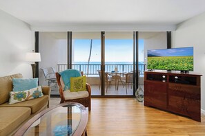 Smart TV - Sugar Beach 417 Direct Row Beach Views in Beautifully Upgraded Ocean front Condo Home (Kihei)