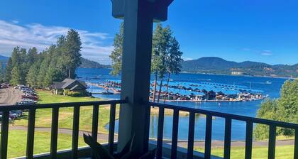 Incredible views overlooking Coeur d’alene lake await you at this 3/2 condo!