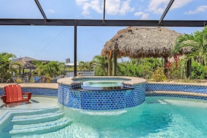 A heated pool