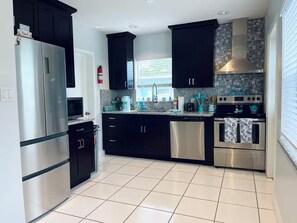 Microwave, oven, stovetop, dishwasher
