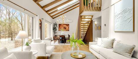 Télévision, cheminée, jeux vidéo, espaces bureaux