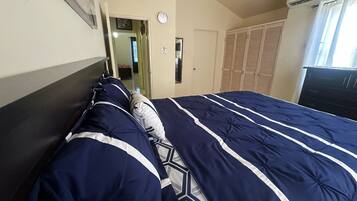 2 chambres, fer et planche Ă repasser, Wi-Fi, draps fournis