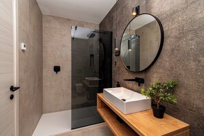 Shower, hair dryer, bidet, towels - Villa Sirola by Istrabook (Valtura)