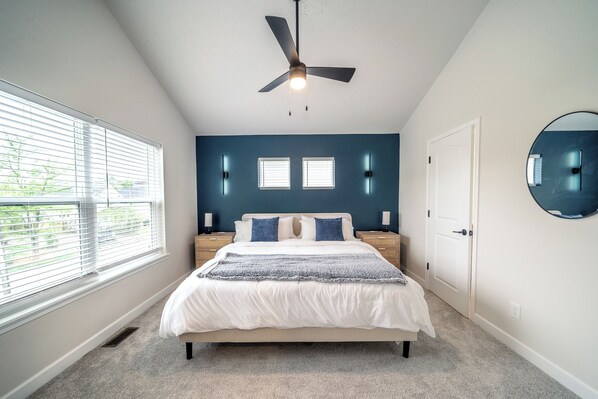 3 bedrooms, iron/ironing board, travel cot, WiFi