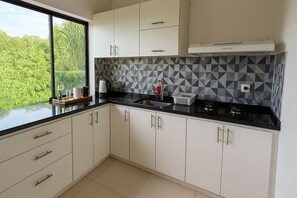 Microwave, oven, stovetop - Spacious -1 bedroom apartment in serene Asunción with WiFi, AC (Asunción)