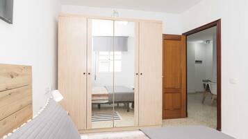 1 bedroom, iron/ironing board, bed sheets
