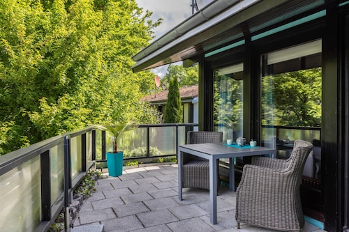 Ferienhaus 'Sweet Home' mit Bergblick, privater Terrasse und Wi-Fi