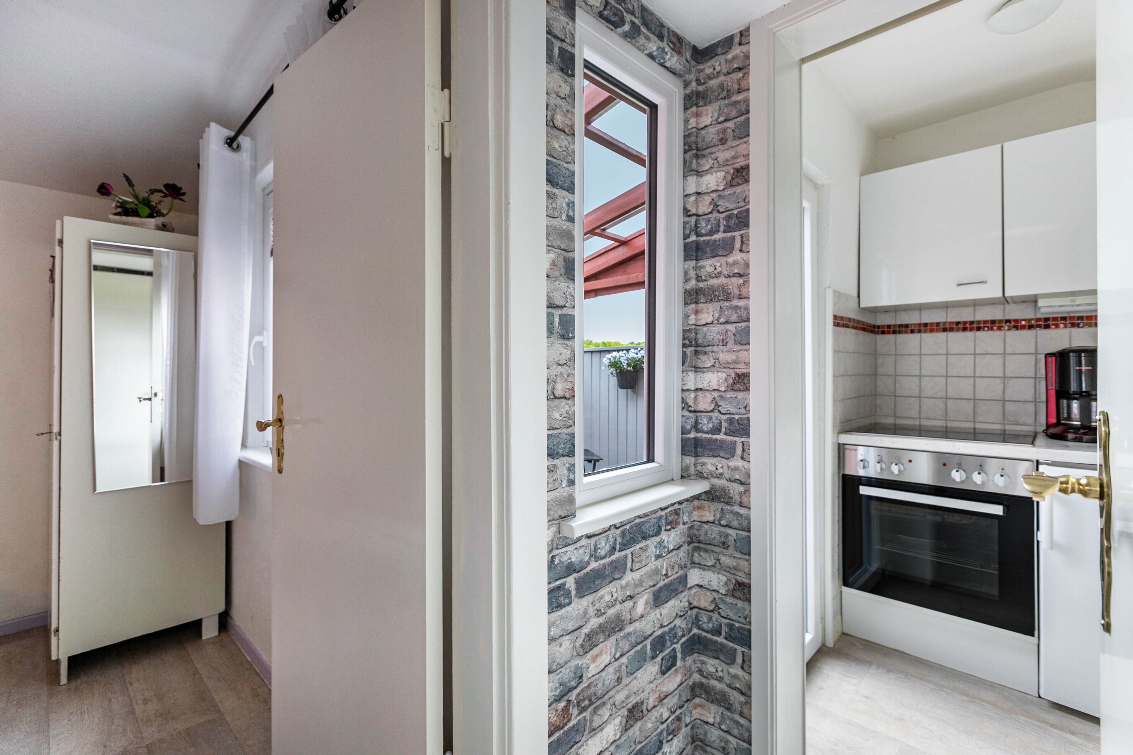 Fridge, coffee/tea maker, cookware/dishes/utensils