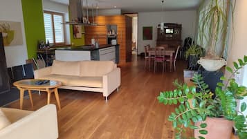 Télévision, cheminée