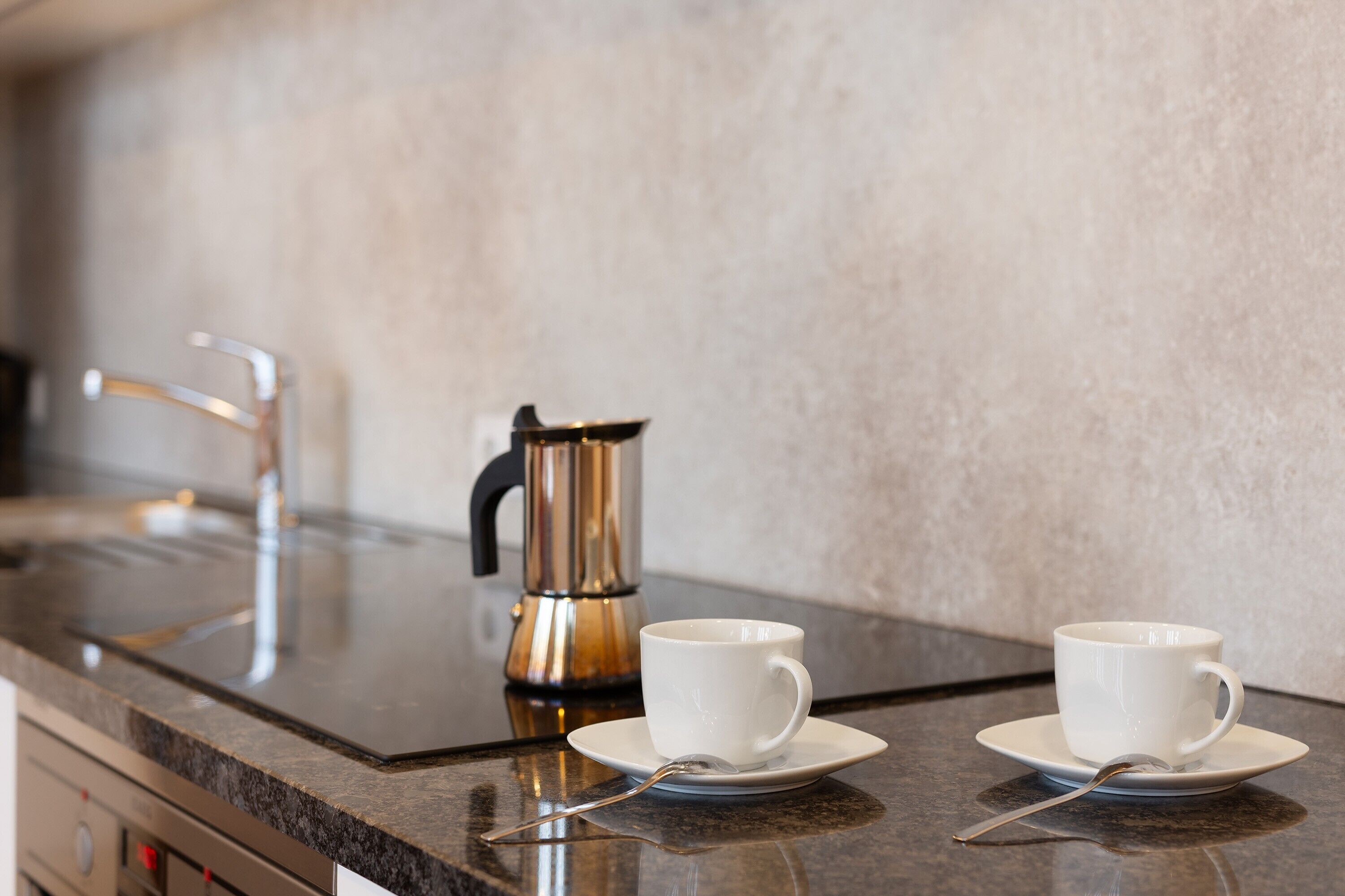 Frigorifero, forno, piano cottura, lavastoviglie