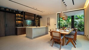Villa, Pool View | Dining room