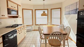 Fridge, microwave, coffee/tea maker, electric kettle