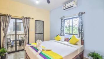 Kamar Triple, balkon | Kedap suara, setrika/meja setrika, dan Wi-Fi gratis