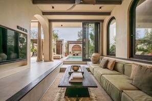 Deluxe Villa, 2 Bedrooms, Patio, Pool View | View from room - Bedouin House Pererenan (Canggu)