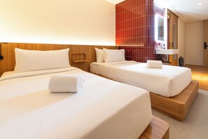 Superior Twin kamer, 2 eenpersoonsbedden | Een kluis op de kamer, verduisterende gordijnen, gratis wifi, beddengoed
