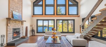  lakefront cottage is where comfort meets nature in perfect harmony.