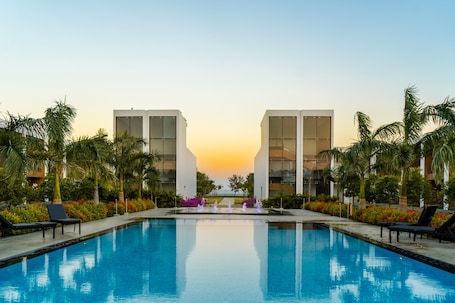 Outdoor pool. The Shore Trishvam