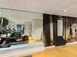 Work out in style with a variety of fitness machines and ample space.