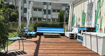 Charming Bohemian Holiday Villa, two bedrooms and big garden at Lake Balaton.