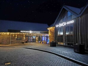 Welcome to Fletcher Hotels, where a modern entrance sets the tone for a memorable stay.