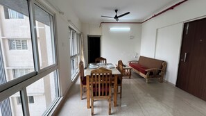 48-inch LCD TV with cable channels - Pinaki Comfort Stay Malad - Near Nesco & Oberoi Mall (Mumbai)