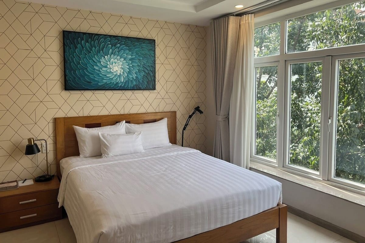 經濟雙人房 | 埃及棉床單、高級寢具、羽絨被、記憶棉床墊