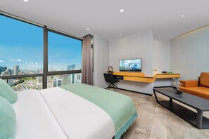 Superior Double Room, City View | View from room - Weekend International Apartment (Guangzhou)