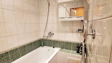 Towels, soap, toilet paper