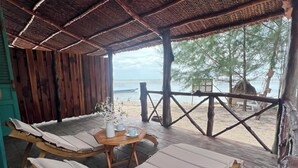 Bungalow – design, strandutsikt | Oppholdsområde