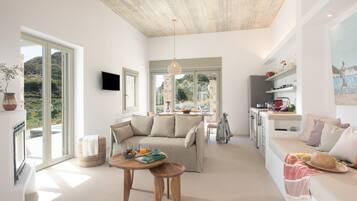 TV, fireplace, offices