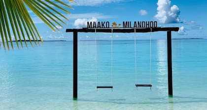 Private Vacation house in Milandhoo, Nice beach & Crystal Clear Water, WiFi, AC
