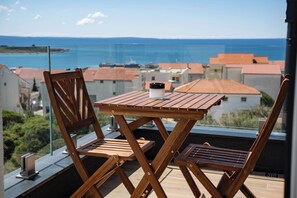 Superior Double Room, Balcony, Sea View | Balcony view - The old man and the sea Inn (Novalja)