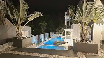 Indoor pool, a heated pool