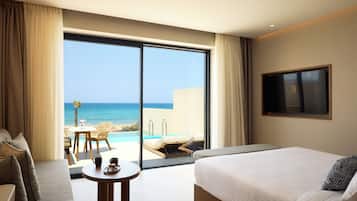 Premier-Suite, eigener Pool, Meerblick (Family) | Wohnbereich | Kinderspielzeug