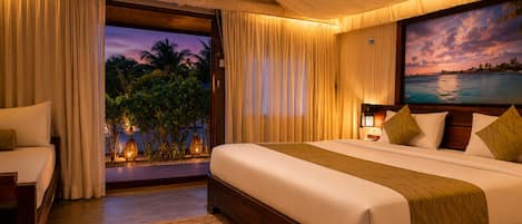 Luxury-Zelt, Balkon, Poolblick | Ausblick vom Zimmer