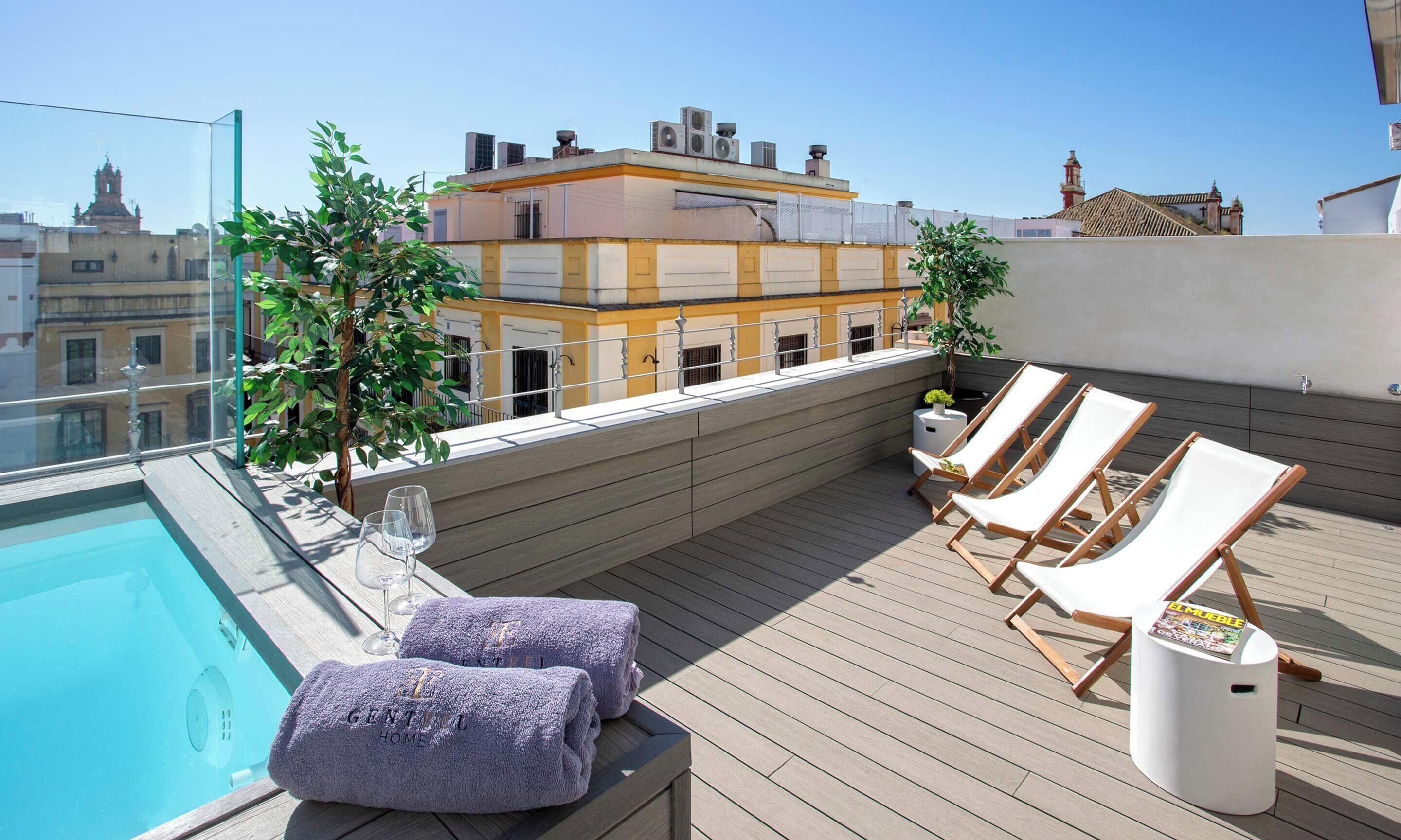 Apartment, eigener Pool (1 Bedroom) | Terrasse/Patio