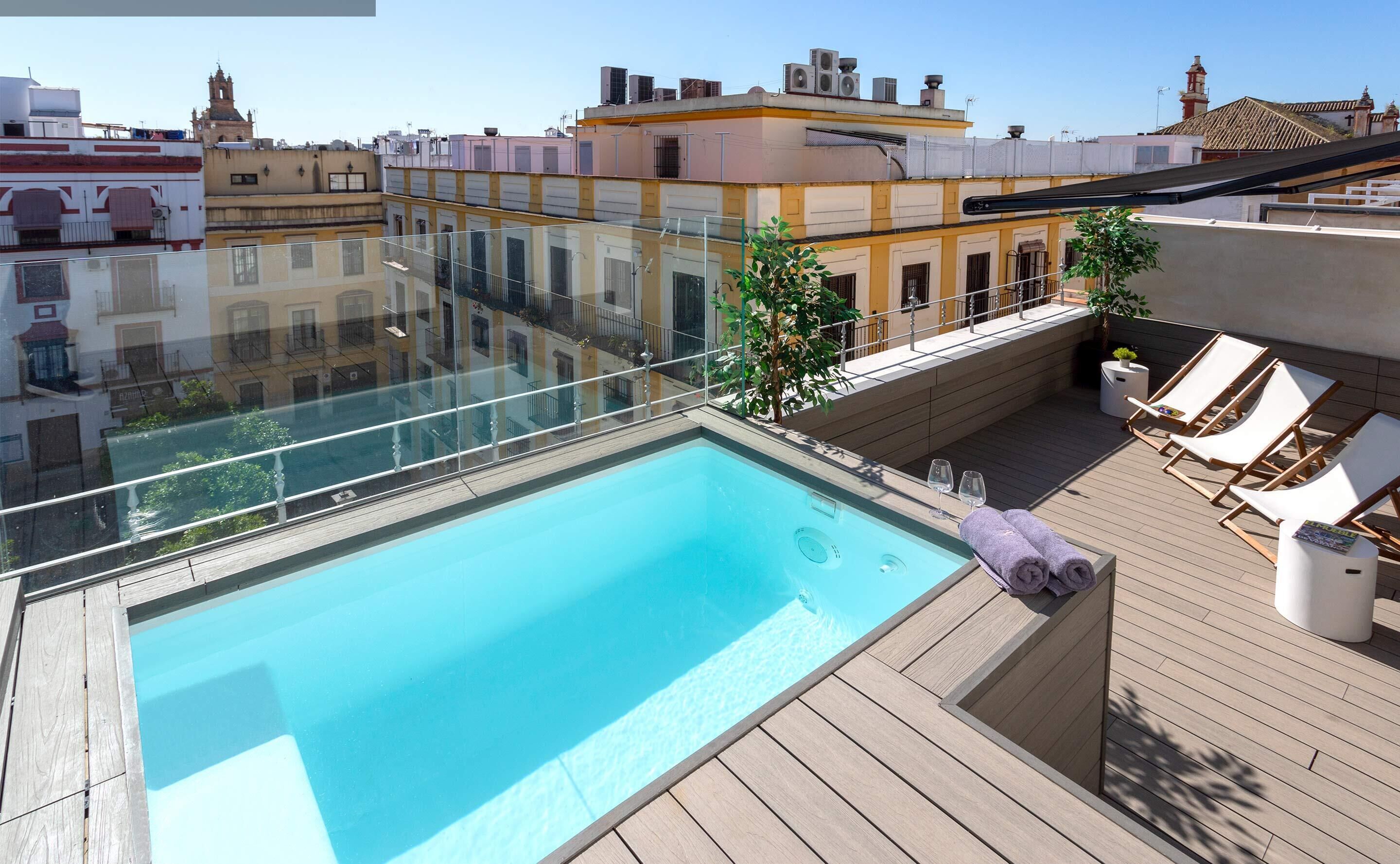 Apartment, eigener Pool (1 Bedroom) | Terrasse/Patio