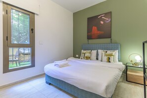 Apartment, 2 Bedrooms, Kitchen, Mountain View | 2 bedrooms, desk, laptop workspace, blackout curtains - Orano -Chic 2-Bedroom Apt in Bsalim (Bsalim)