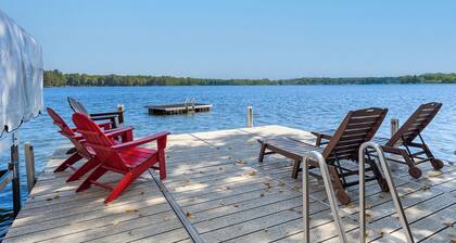 Lakefront Bliss | Dock, Game Room, Sauna & Hot Tub | Tall Pines Lodge